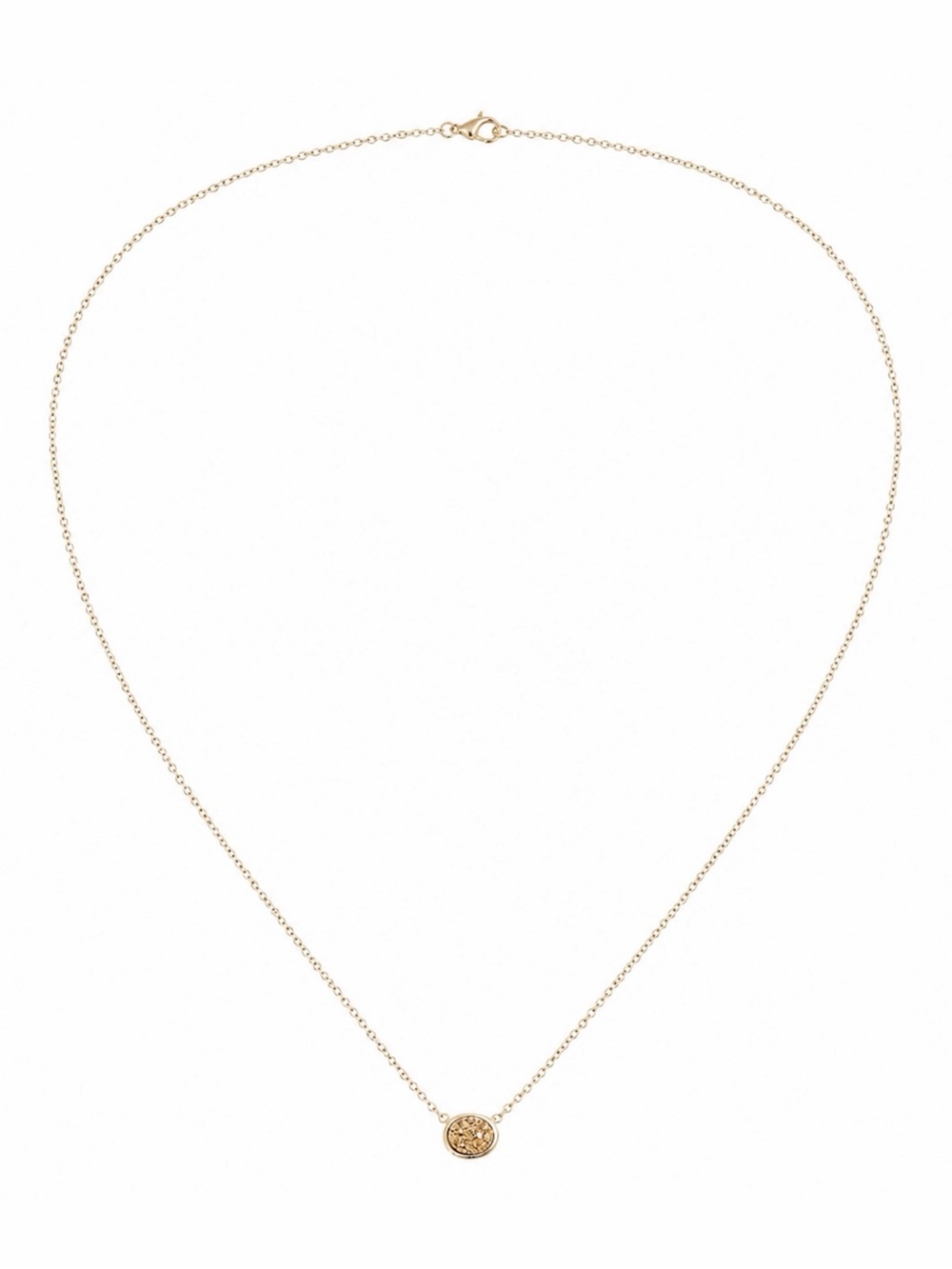 SONYA RENÉE OVAL DRUSY PENDANT NECKLACE IN GOLD - BRAND NEW (NO BOX) PLS READ!